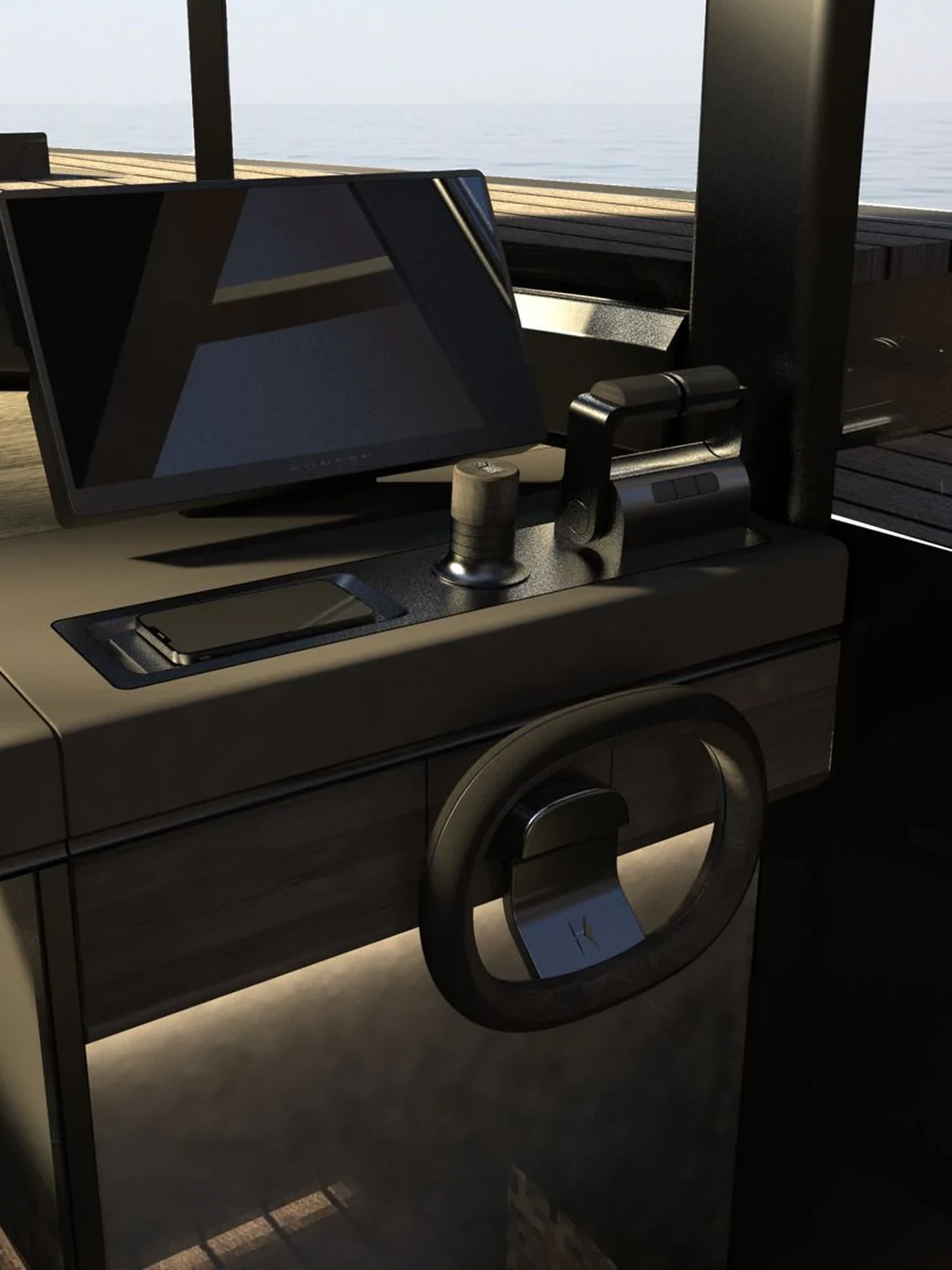 Kunsen, interior de yate digital