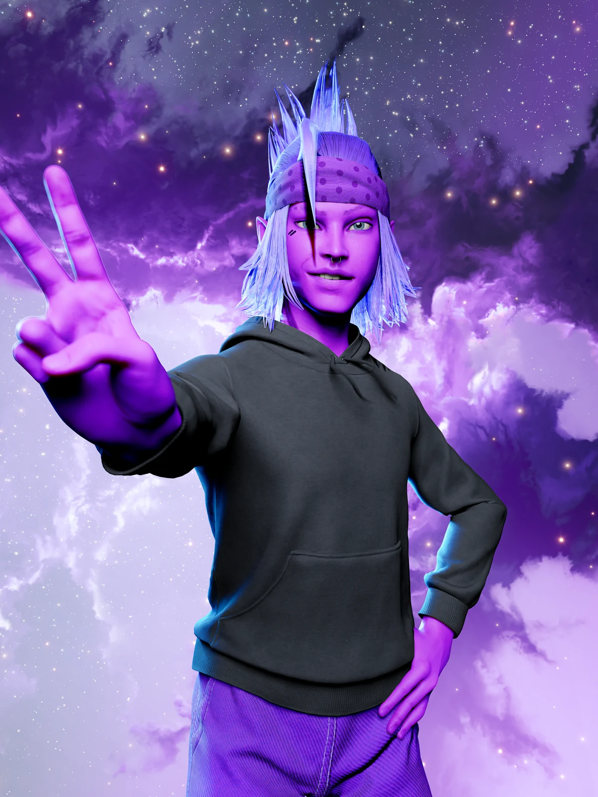 Teflon Sega, avatar 3D del artista